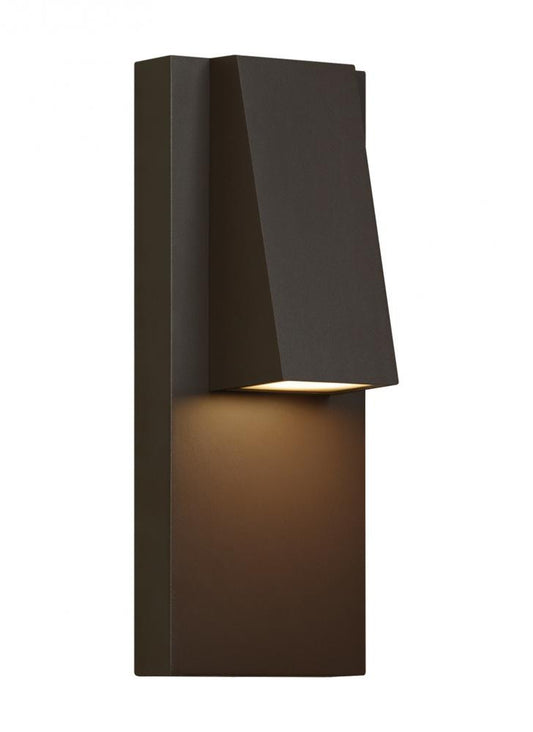 Visual Comfort Modern Peak Outdoor Wall Sconce Bronze