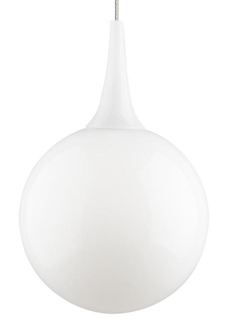 Visual Comfort Modern Pele Pendant Monorail Nickel, Satin Nickel
