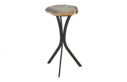 Phillips Collection Agate Side Table Natural, Black