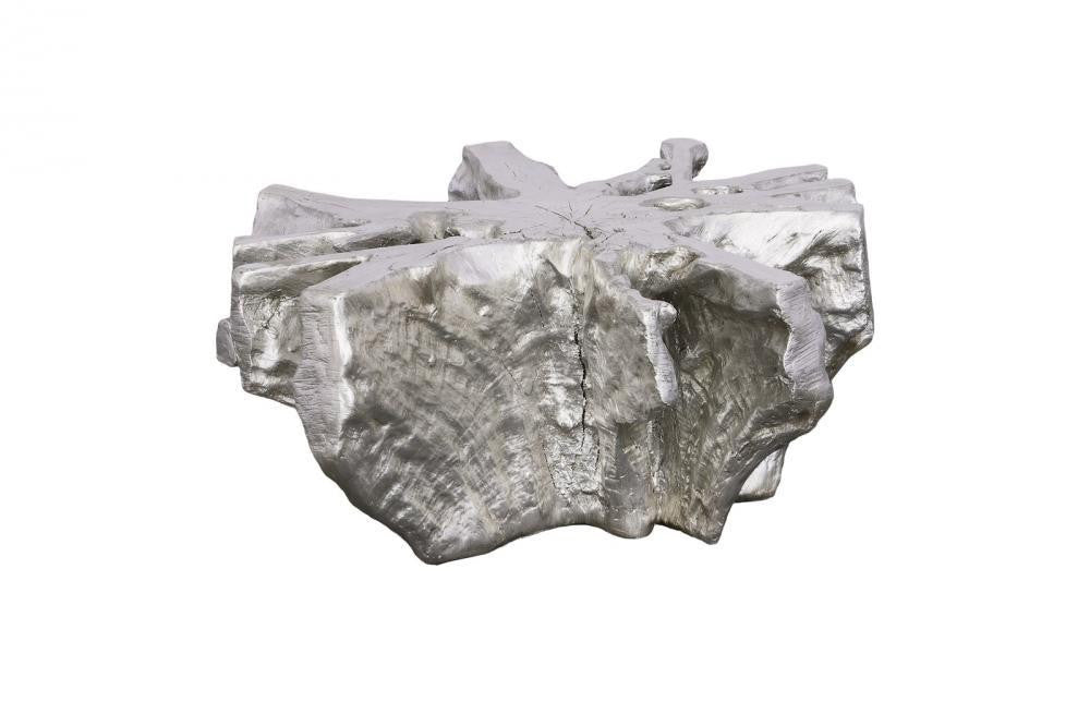 Phillips Collection Asterisk Cast Root Coffee Table Silver Leaf
