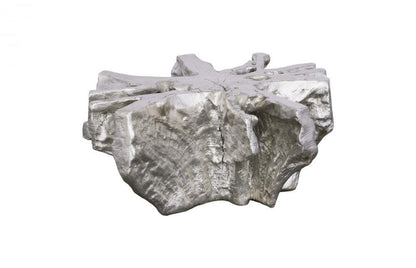 Phillips Collection Asterisk Cast Root Coffee Table Silver Leaf