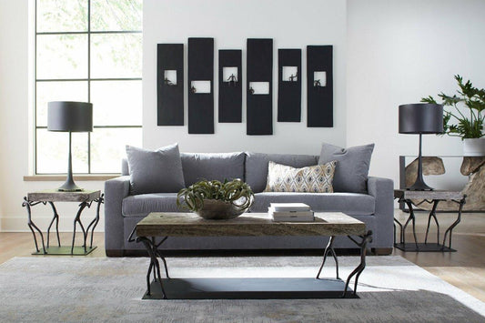Phillips Collection Atlas Coffee Table Chamcha, Black Forged