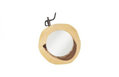 Phillips Collection Atlas Mirror One Man On Top Chamcha, Black Forged