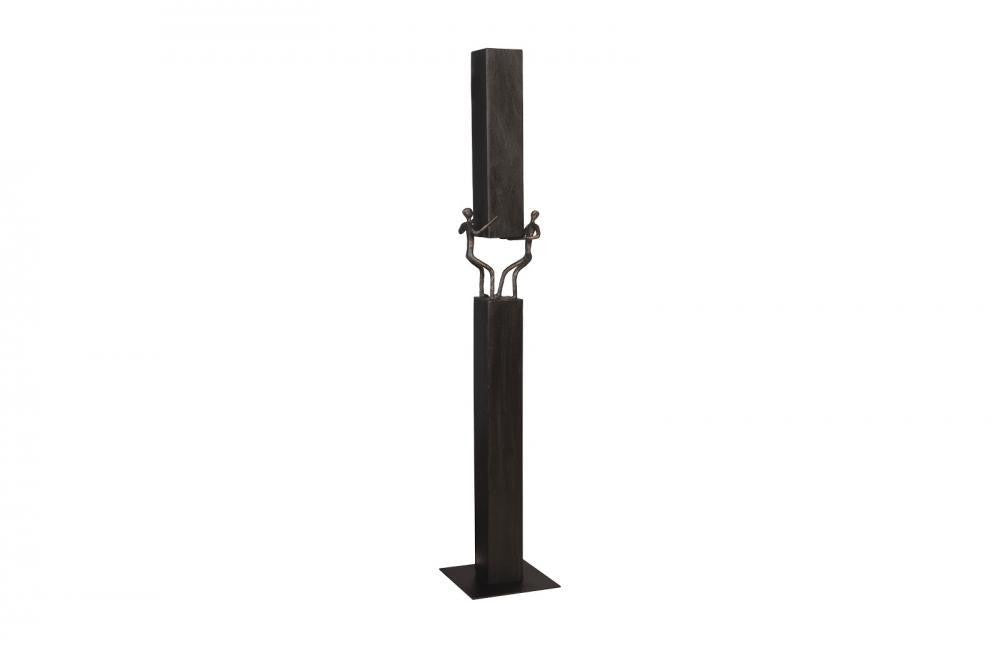 Phillips Collection Atlas Pole Sculpture, Black, 72"H (TH101662 YV0J07T26U)