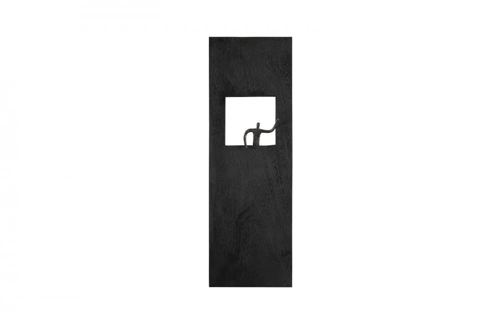 Phillips Collection Atlas Rectangle Wall Art Black, Black Forged