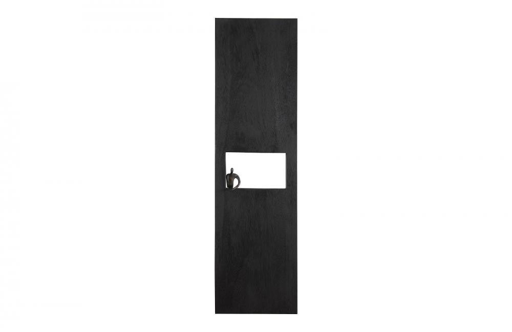 Phillips Collection Atlas Square Wall Art Chamcha, Black Forged