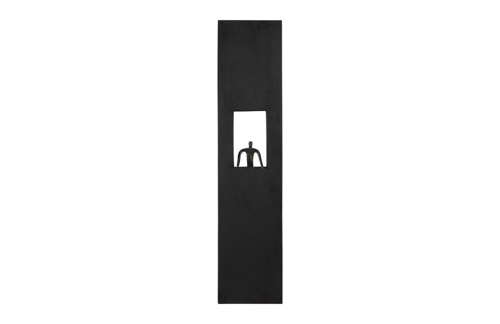 Phillips Collection Atlas Rectangle Wall Art Black, Black Forged