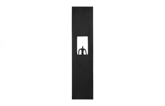 Phillips Collection Atlas Rectangle Wall Art Black, Black Forged