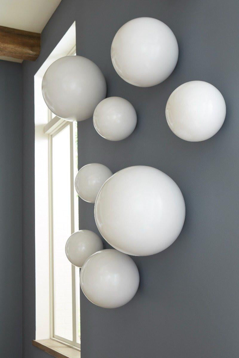 Phillips Collection Ball Wall Sculpture, Medium, Pearl White, 17"W (PH60525 YV0J07T346)