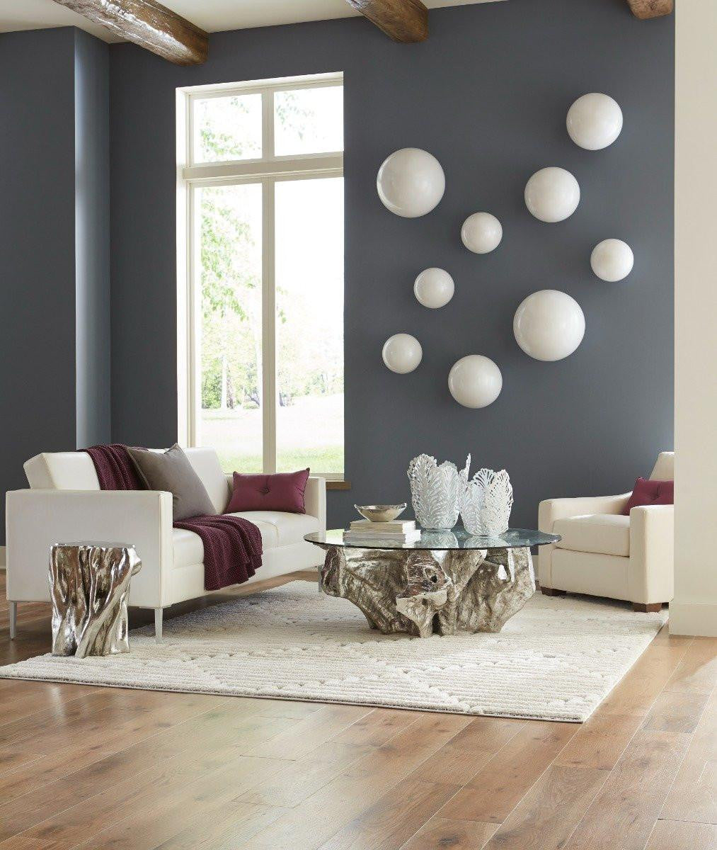 Phillips Collection Ball Wall Sculpture, Medium, Pearl White, 17"W (PH60525 YV0J07T346)