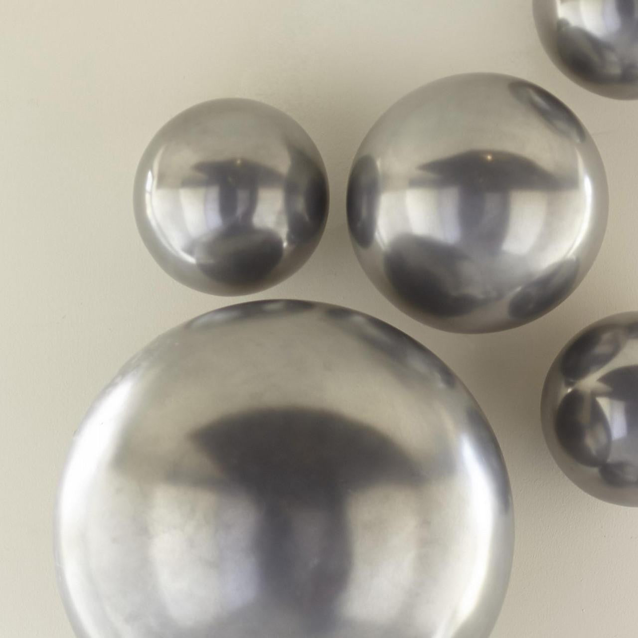 Phillips Collection Ball Wall Sculpture, Medium, Polished Aluminum, 17"W (PH60521 YV0J07T342)