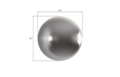 Phillips Collection Ball Wall Sculpture, Medium, Polished Aluminum, 17"W (PH60521 YV0J07T342)