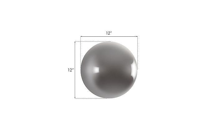 Phillips Collection Ball Wall Sculpture, Small, Polished Aluminum, 12"W (PH60520 YV0J07T341)