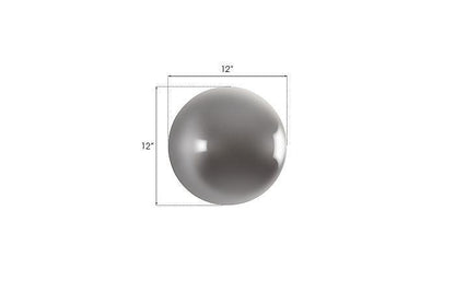 Phillips Collection Ball Wall Sculpture, Small, Polished Aluminum, 12"W (PH60520 YV0J07T341)