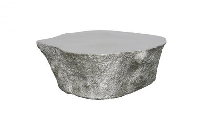 Phillips Collection Bark Coffee Table Silver Leaf