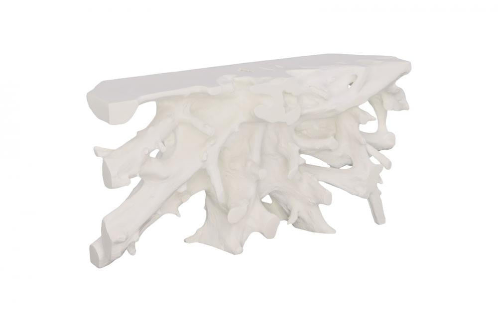 Phillips Collection Beau Cast Root Console Glossy White