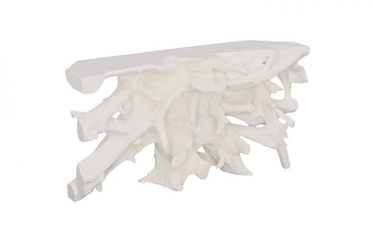 Phillips Collection Beau Cast Root Console Glossy White