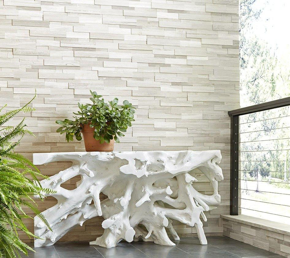 Phillips Collection Beau Cast Root Console, Glossy White, 60"W (PH86004 YV0J07T34L)