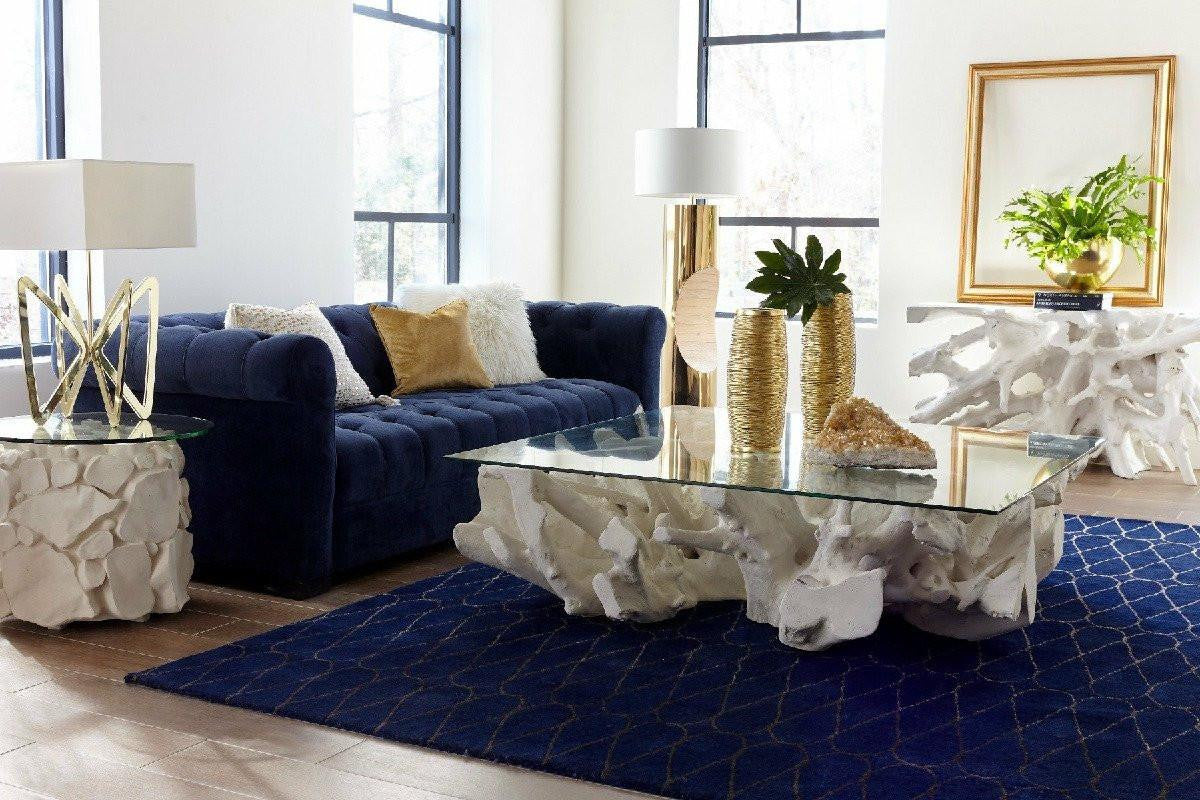 Phillips Collection Beau Cast Root Console, Glossy White, 60"W (PH86004 YV0J07T34L)