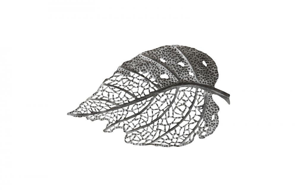 Phillips Collection Birch Leaf Wall Art, Medium, Antique Silver, 40"W (TH108525 YV0J07T350)