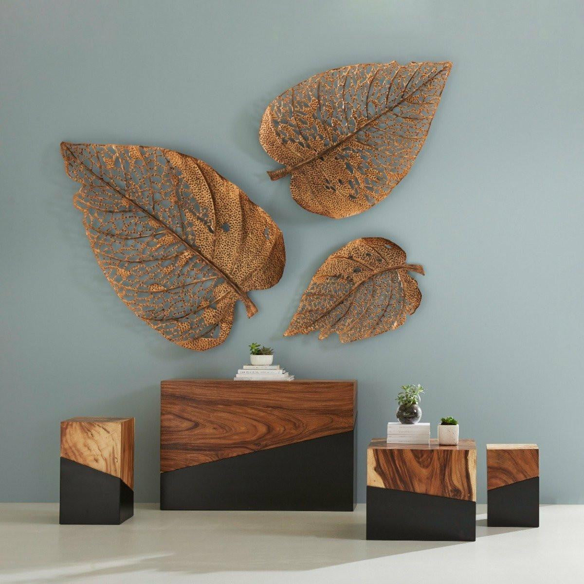 Phillips Collection Birch Leaf X-Large Wall Art Copper Patina