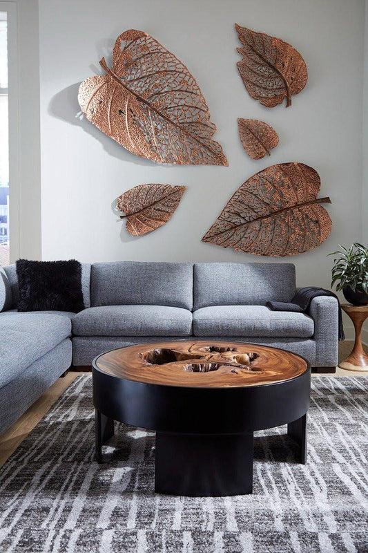 Phillips Collection Birch Leaf Large Wall Art Copper Patina