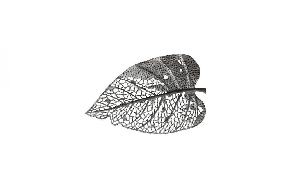 Phillips Collection Birch Leaf Wall Art, Small, Antique Silver, 19"W (TH108530 YV0J07T34X)