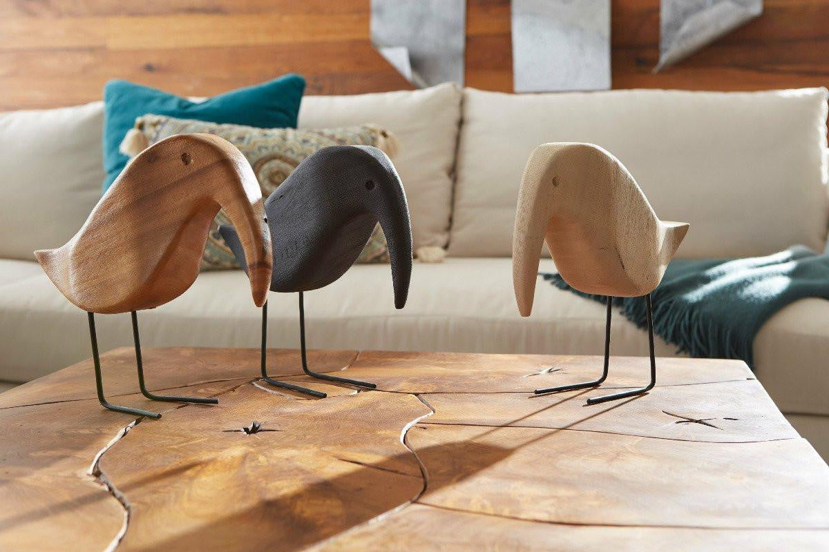Phillips Collection Bird Sculpture, Natural, Black Legs, 10"H (TH77264 YV0J07TAYX)