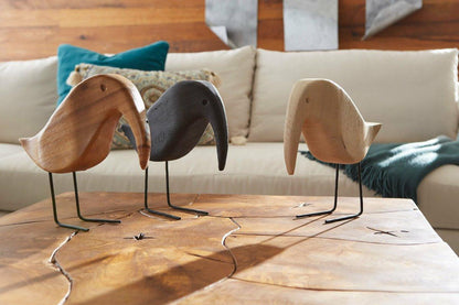 Phillips Collection Bird Sculpture, Natural, Black Legs, 10"H (TH77264 YV0J07TAYX)