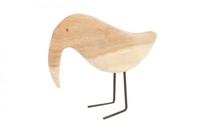 Phillips Collection Bird Sculpture, Sun-Bleached Wood, Bronze Legs, 10"H (TH77252 YV0J07T35D)
