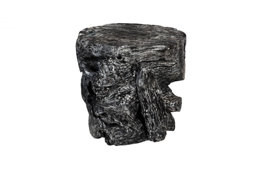 Phillips Collection Black Wash Side Table Dark Wood