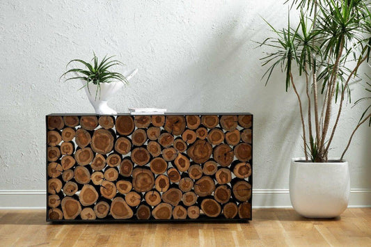 Phillips Collection Boscage Console, Chamcha, Black, 60"W (TH81394 YV0J07T35P)