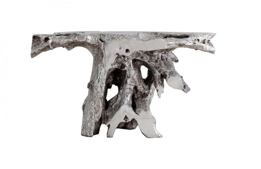 Phillips Collection Brivo Freeform Console Table Silver Leaf