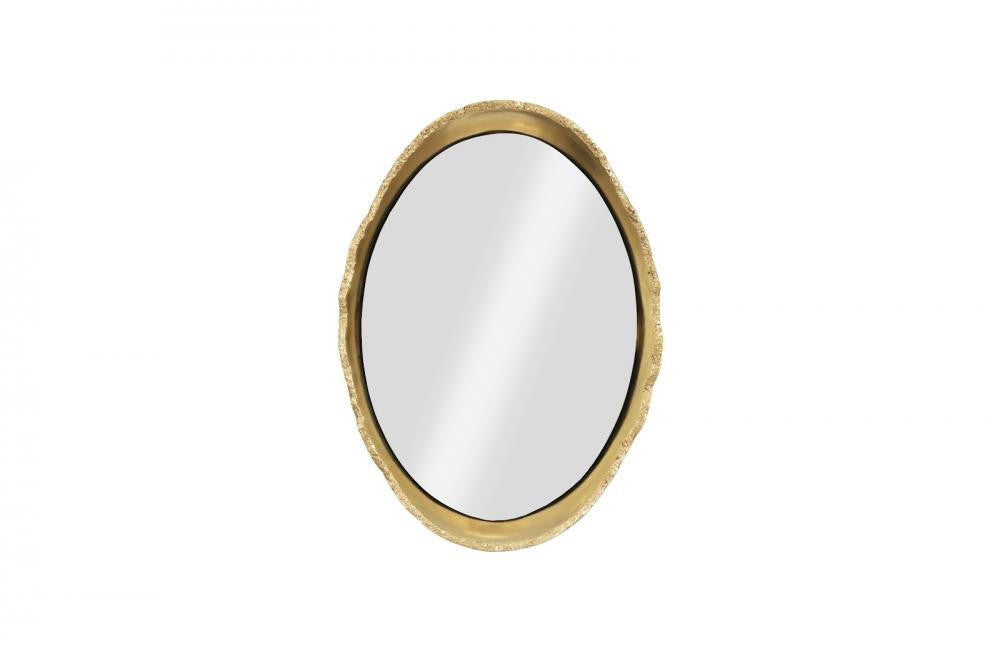 Phillips Collection Broken Egg Mirror Black, Gold Leaf