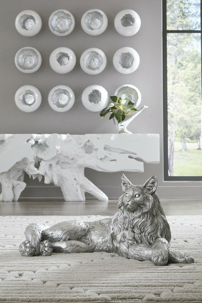 Phillips Collection Broken Egg Wall Sculpture, Set of 4, Pearl White, Silver Leaf, 12"W (PH67625 YV0J07T368)