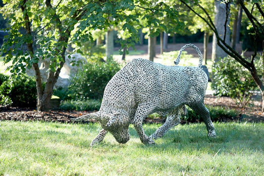 Phillips Collection Bull Pipe Sculpture, Stainless Steel, 58"H (ID96062 YV0J07T36K)