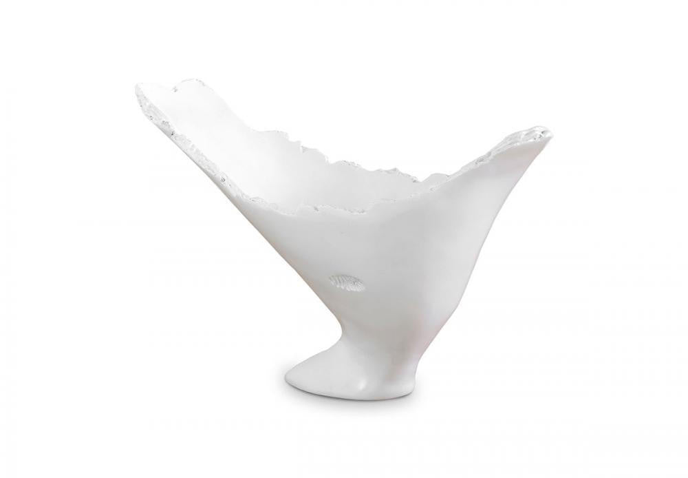 Phillips Collection Burled Vase, Glossy White, 14"H (PH63144 YV0J07T43E)