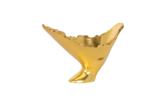 Phillips Collection Burled Vase Gold Leaf