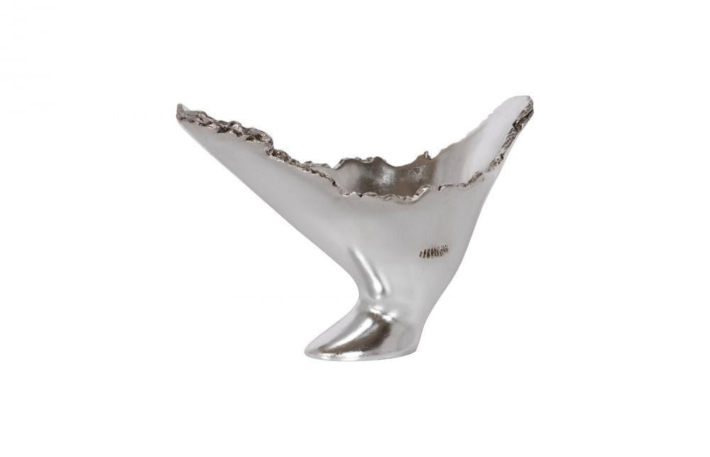 Phillips Collection Burled Vase Silver Leaf