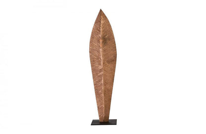 Phillips Collection Carved Leaf Sculpture, Large, Copper, Black Base, 72"H (TH89168 YV0J07T446)