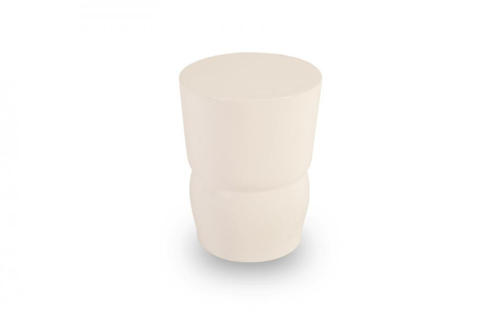 Phillips Collection Carved Stool Ivory