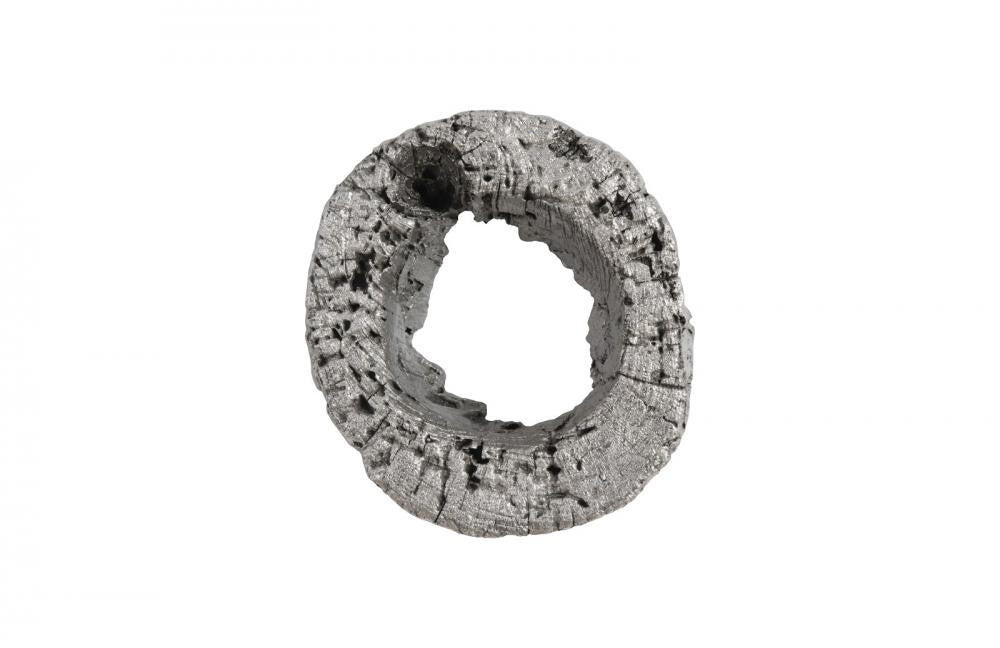 Phillips Collection Cast Eroded Wood Circle Wall Tile, Medium, Silver Leaf, 12"W (PH102835 YV0J07T44X)