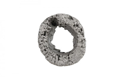 Phillips Collection Cast Eroded Wood Circle Wall Tile, Medium, Silver Leaf, 12"W (PH102835 YV0J07T44X)