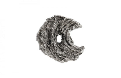 Phillips Collection Cast Eroded Wood Circle Wall Tile Silver Leaf