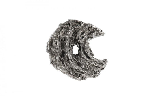 Phillips Collection Cast Eroded Wood Circle Wall Tile Silver Leaf