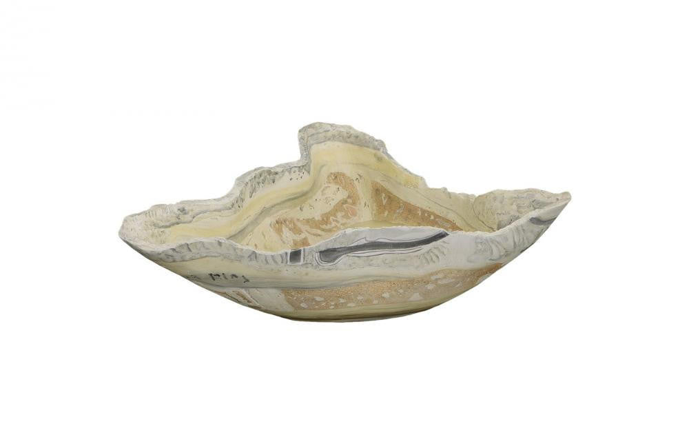 Phillips Collection Cast Onyx Bowl, Large, Gray, 22"W (PH106695 YV0J07T45E)