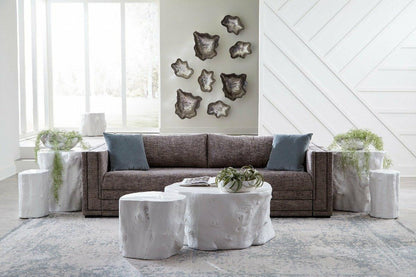Phillips Collection Cast Onyx Wall Sculpture, Large, Silver, 20"W (PH105278 YV0J07T45H)