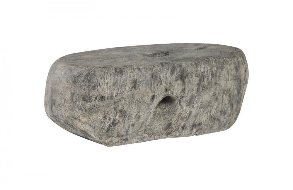Phillips Collection Cast Organic River Stone Coffee Table Graystone