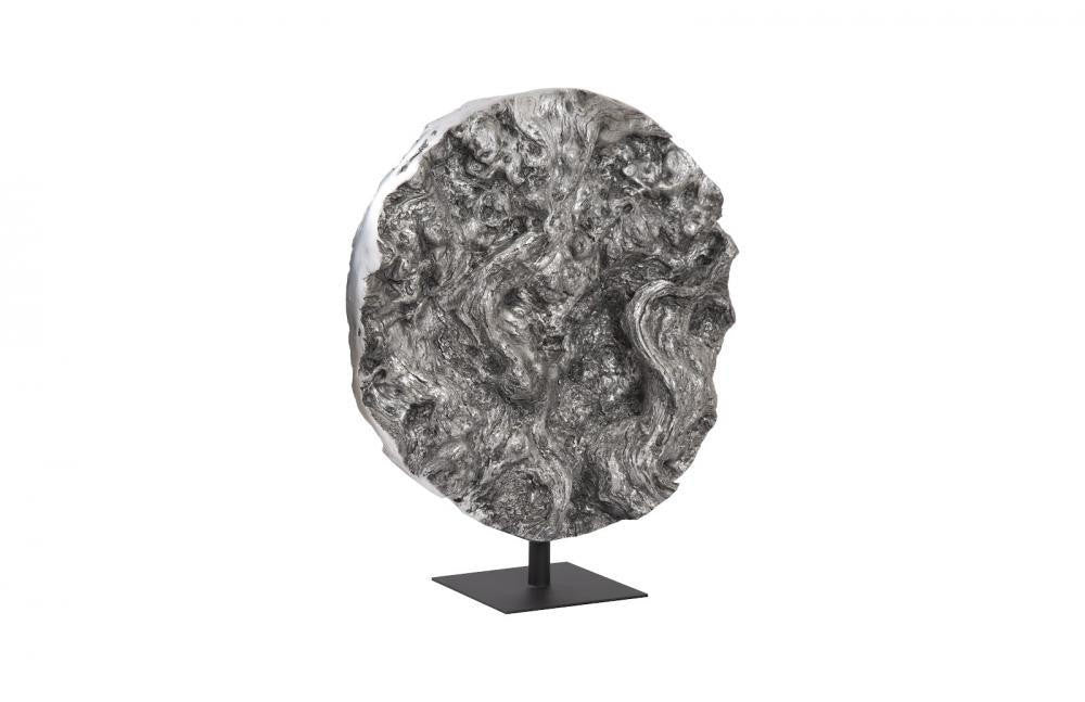 Phillips Collection Cast Root Standing Sculpture Silver Leaf