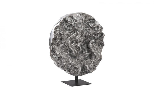 Phillips Collection Cast Root Standing Sculpture Silver Leaf